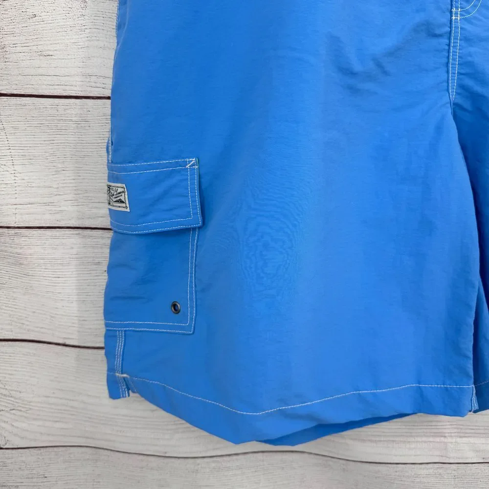 Polo Ralph Lauren Swim Trunks Cargo Pocket Swimwear Blue 2XB BIG‎